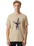 Raccoon-Yoga-Pose-1 Mens Graphic Tee, 100% Cotton, Casual Summer Wear Unisex