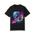 GALACTIC REQUIEM Cosmic Skull Graphic Tee, Unisex for Sci-Fi Lovers Unisex
