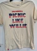 Tumbleweed Texstyles Shirt Large Cream Willie Nelson 4th of July Picnic Unisex