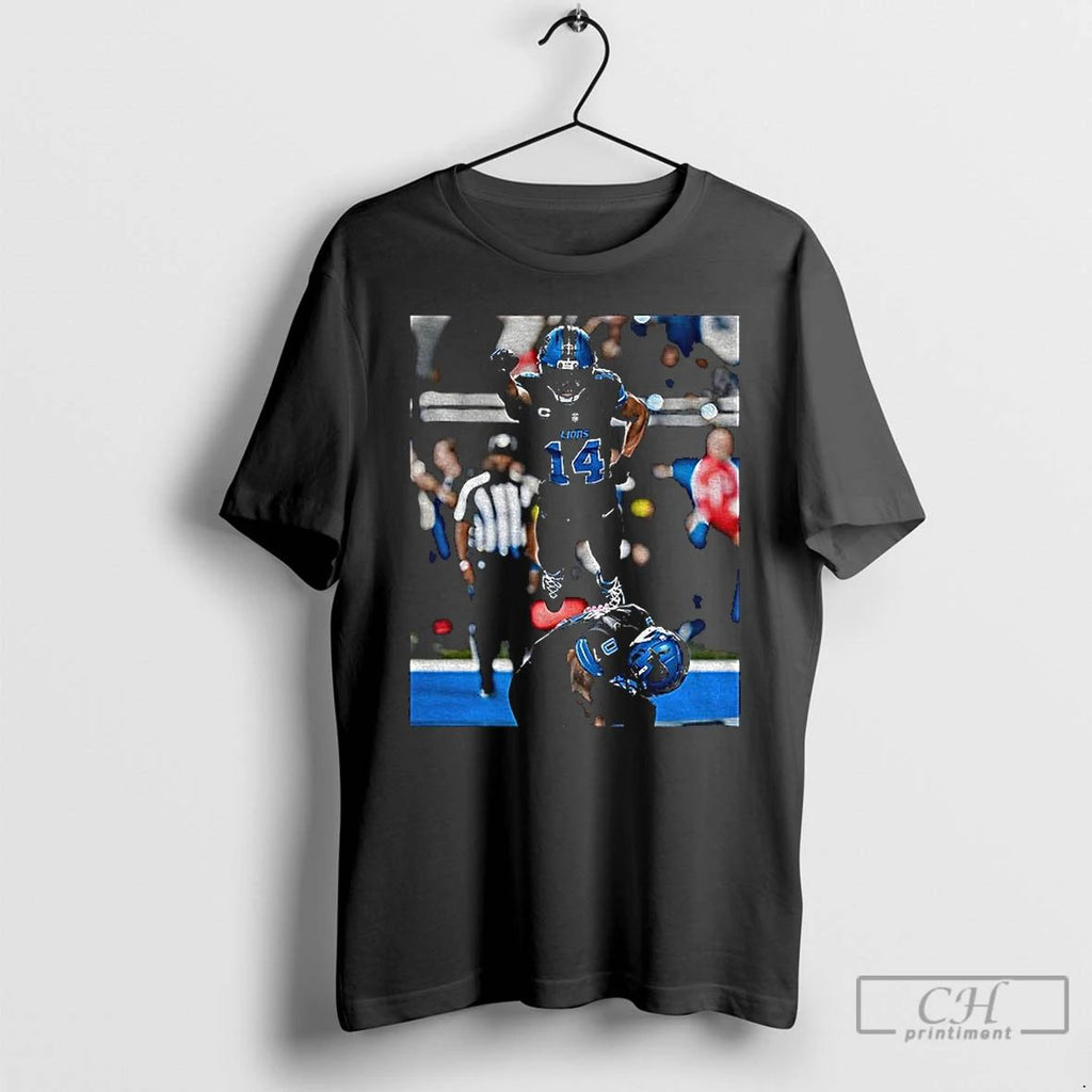 Classic Amon Ra St Brown And Jahmyr Gibbs Superhero The Lions Flight Captures An Iconic Unisex