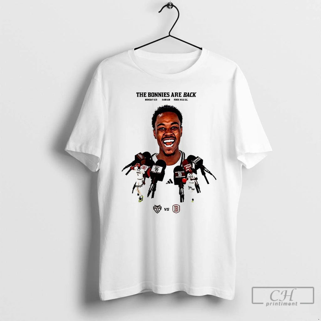 Premium The Bonnies Are Back Bonnies Mens Basketball T Shirts Unisex