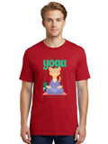 Yoga-Cat Mens Graphic Tee,100% Cotton,Casual Summer Wear Unisex