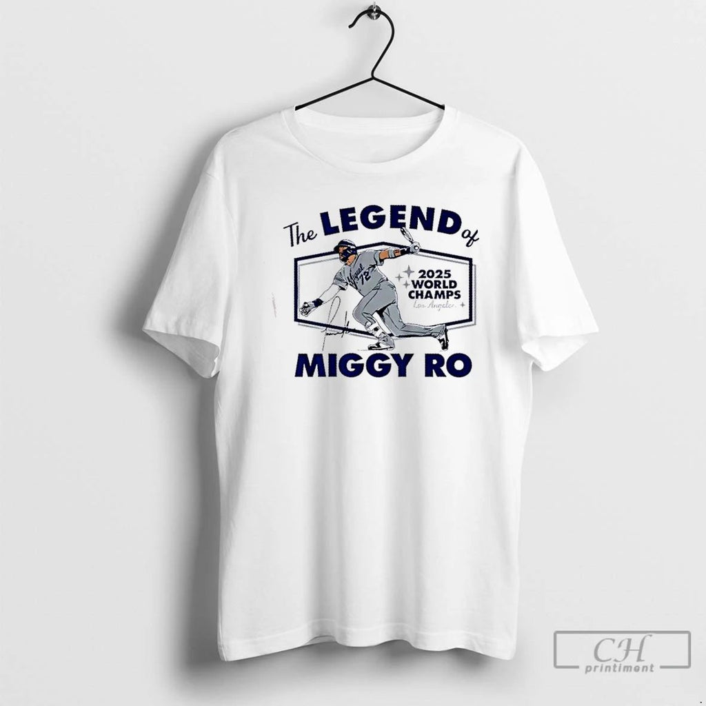 Classic The Legend Of Miguel Rojas Los Angeles Dodgers T Shirts Unisex