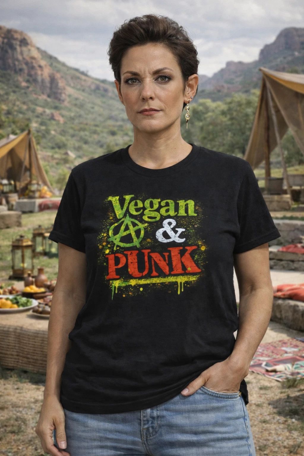 Vegan & Punk | Anarchy Aesthetic, Graffiti Style Unisex