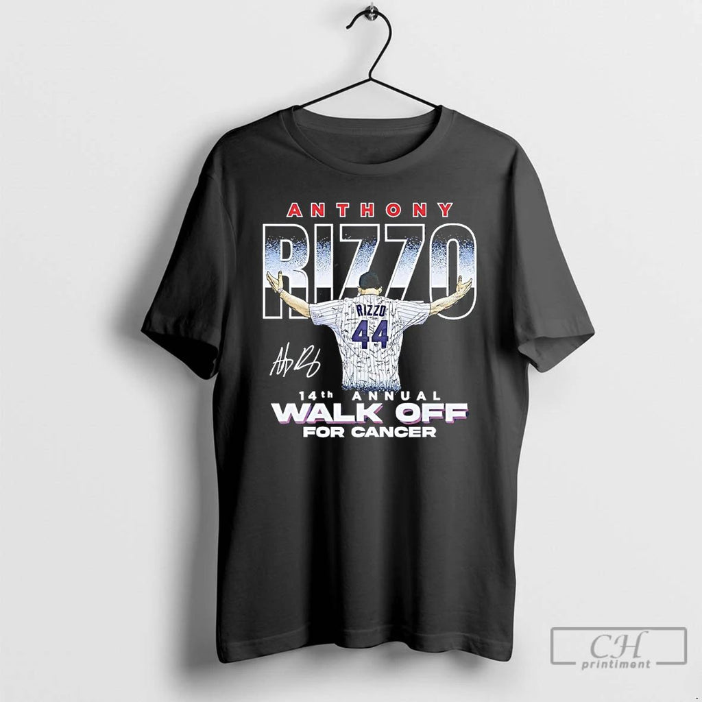 Classic Anthony Rizzo 14th Annual 2025 Walk Off For Cancer Signature T Shirts Unisex