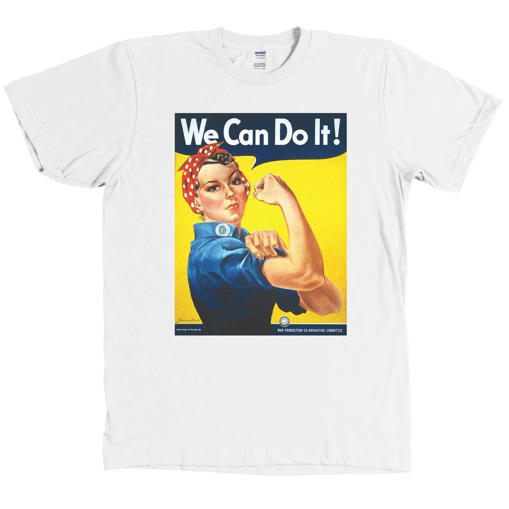 We Can Do It! Rosie the Riveter American Wartime Propaganda Shirt WWII Tee NEW Unisex