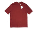 Kired by Kiton $250 Crepe Cotton Short Sleeve Brick Red Slim L (52 IT) Unisex
