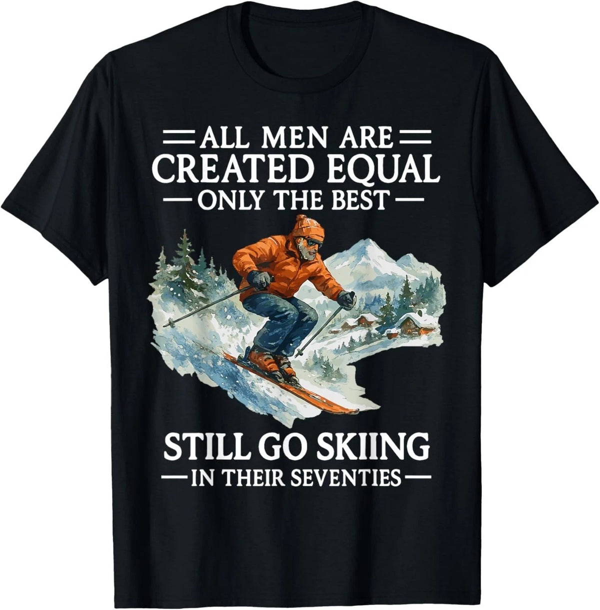 70th Birthday Skier Gifts Man 70 Years Old Skiing Lover unisex Unisex