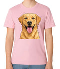 Golden Retriever Dog Face Happy Retriever Pet Lover Unisex Tee Unisex