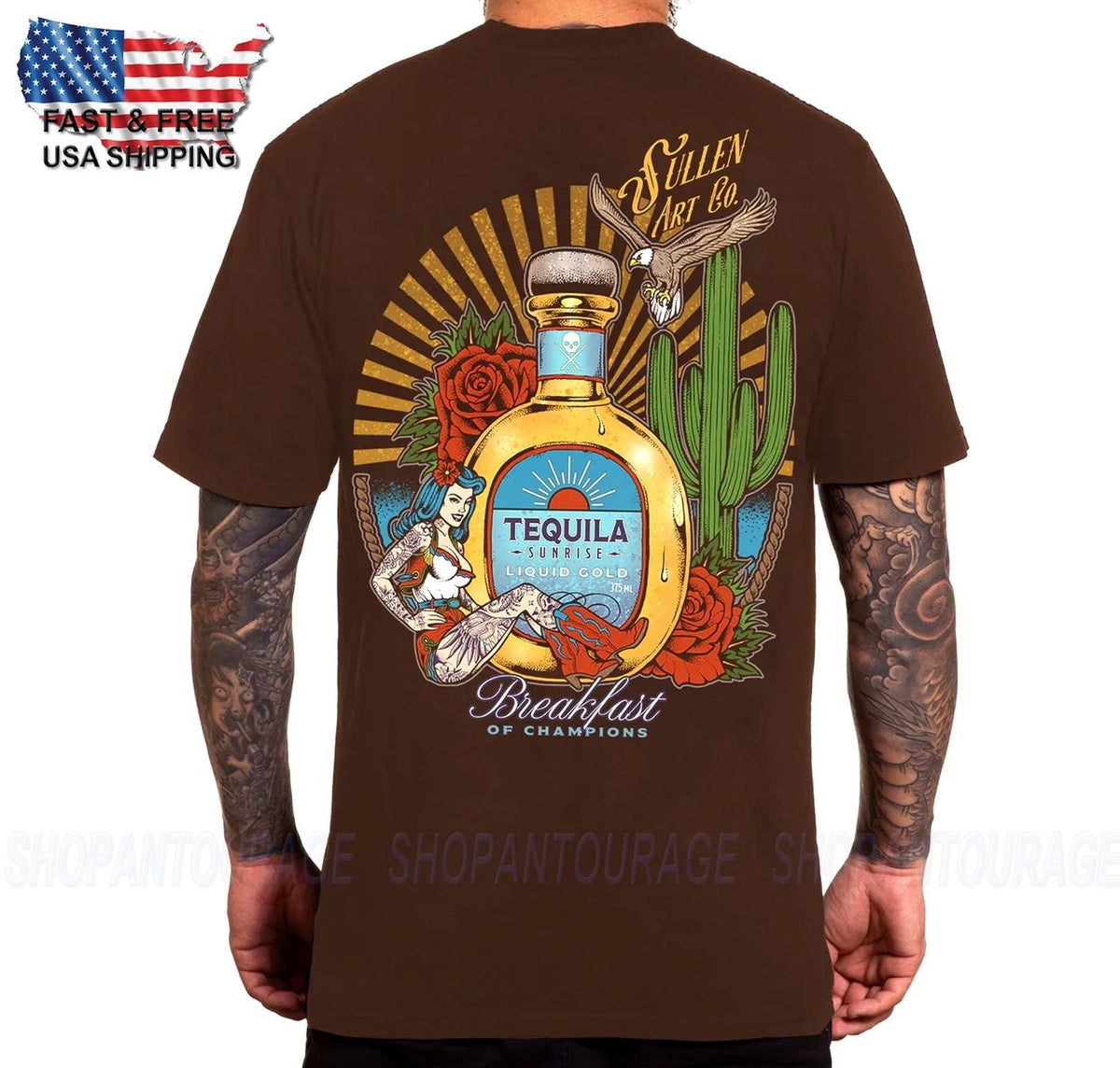 Sullen Art Collective Mericano Premium Fit SCM6263 Manica Corta Uomo Unisex
