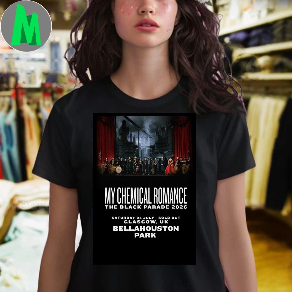 Original My Chemical Romance Bellahouston Park Glasgow Uk Jul 04 2026 Poster Shirt Unisex