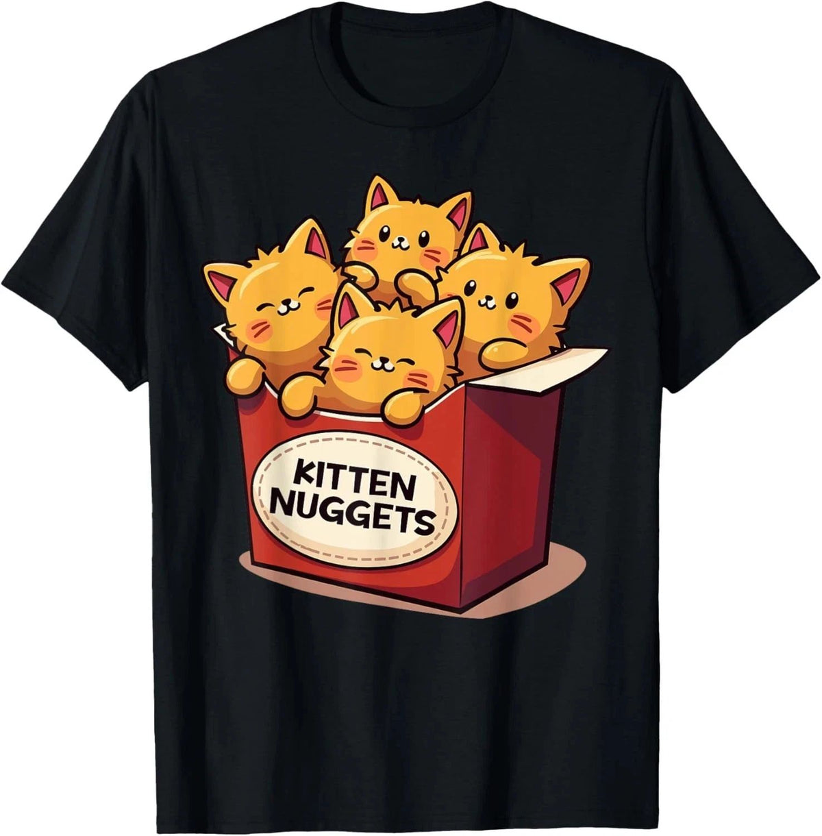 NEW LIMITED Cute Kitten Nuggets Chicken Nuggets Cat Lover Funny S-5XL Unisex