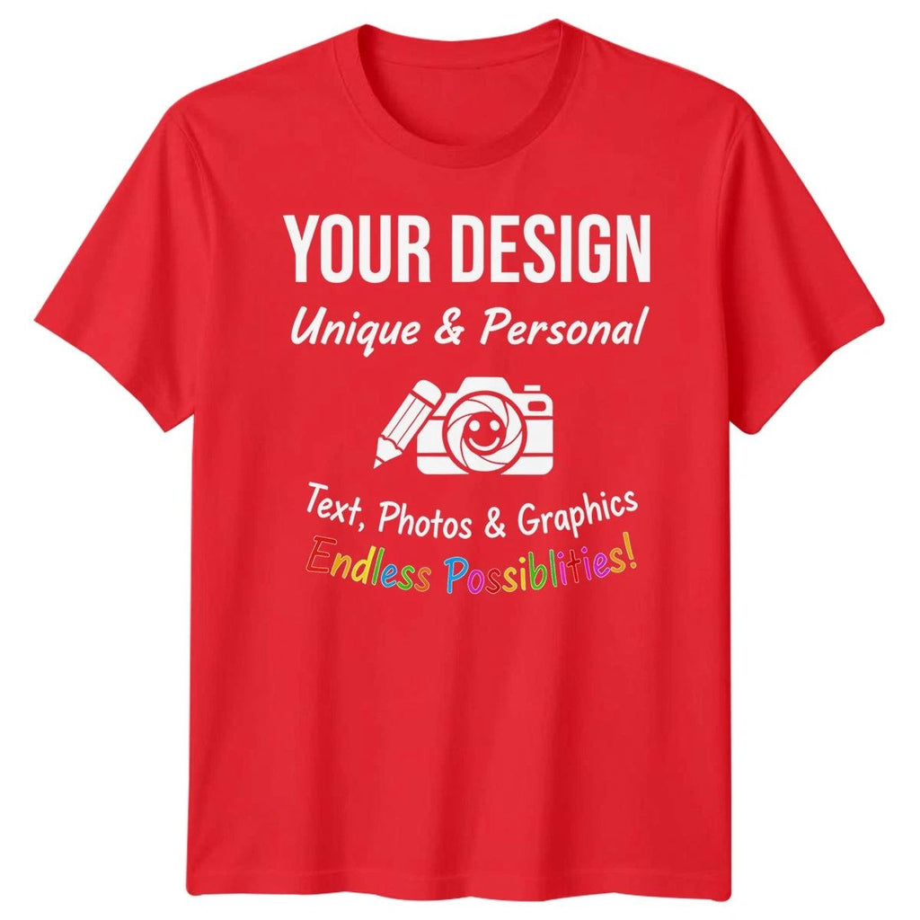 Custom Personalised | Design Your Own Text Photo Graphic | Mens Kids Unisex