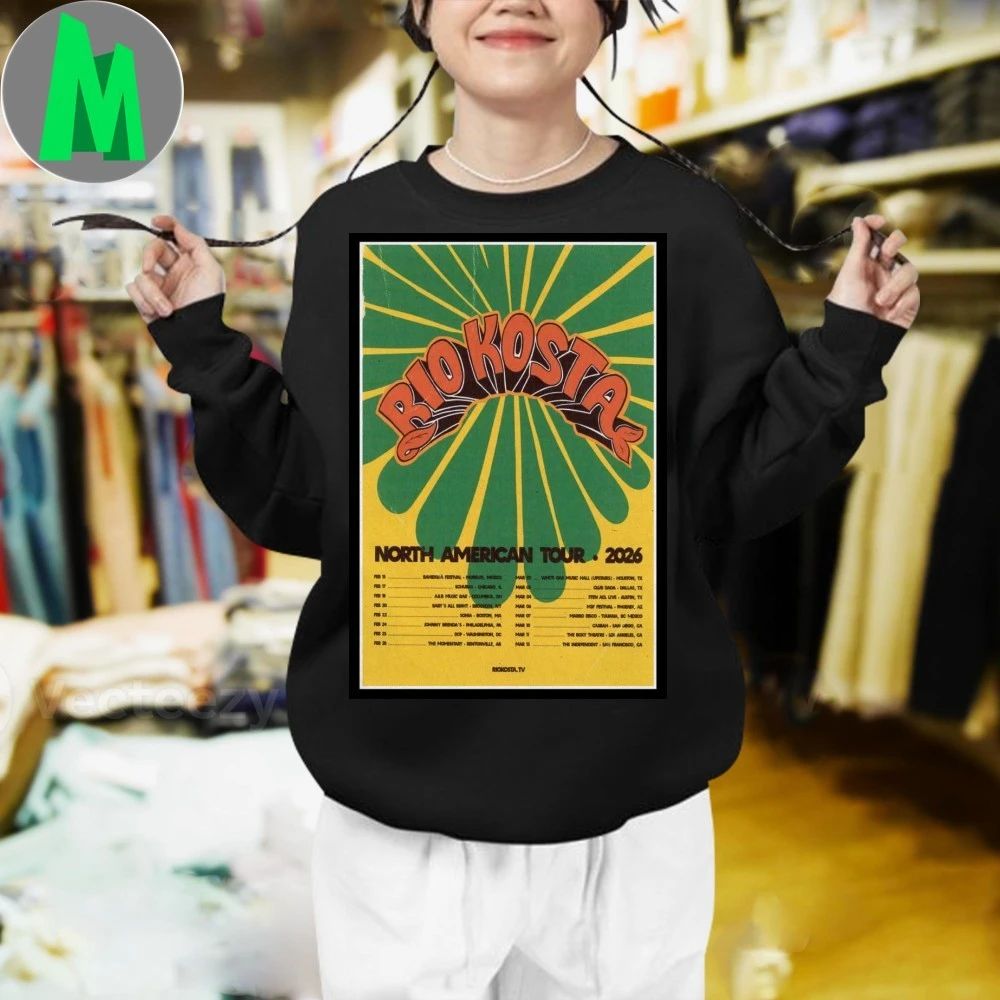 Rio Kosta Tour North American 2026 Poster Shirt Unisex