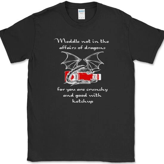 Meddle Not In The Affairs Of Dragons Funny Fantasy Kingdom Tee Unisex