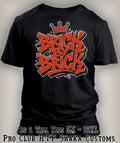 Brick by Brick Building Thy Kingdom Sneaker Tee Shirt Pro Club Shaka T Big Tall Unisex