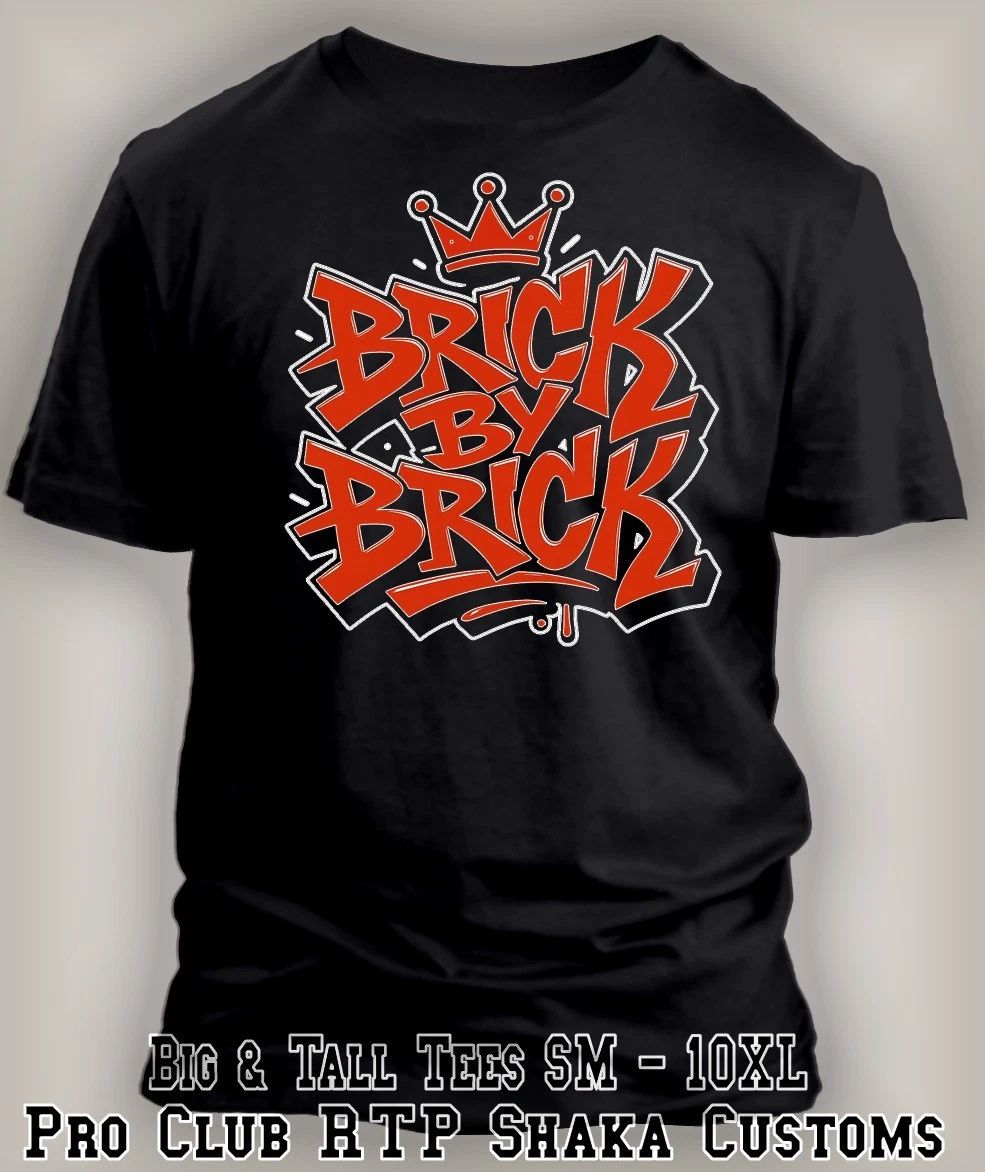 Brick by Brick Building Thy Kingdom Sneaker Tee Shirt Pro Club Shaka T Big Tall Unisex
