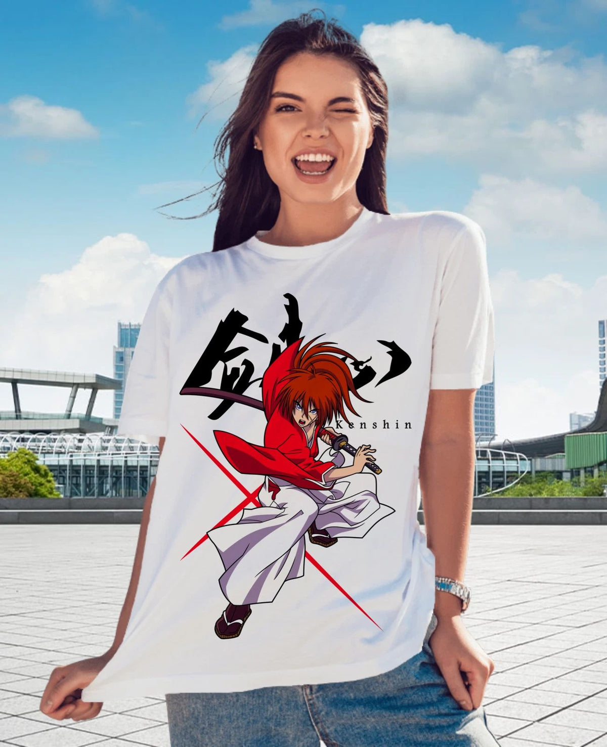 Rurouni Kenshin Samurai X Himura Anime Manga Sagara Yukishiro All Size Unisex
