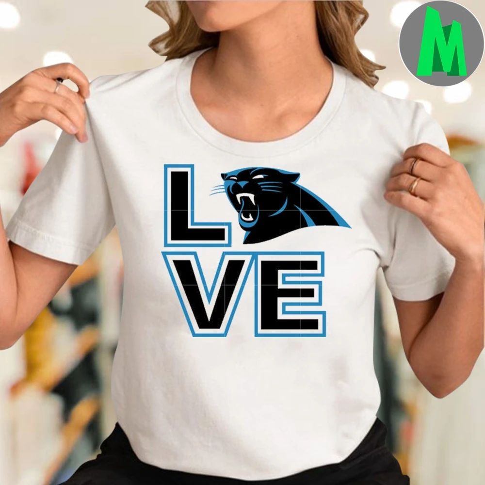Love carolina panthers logo team shirt Unisex