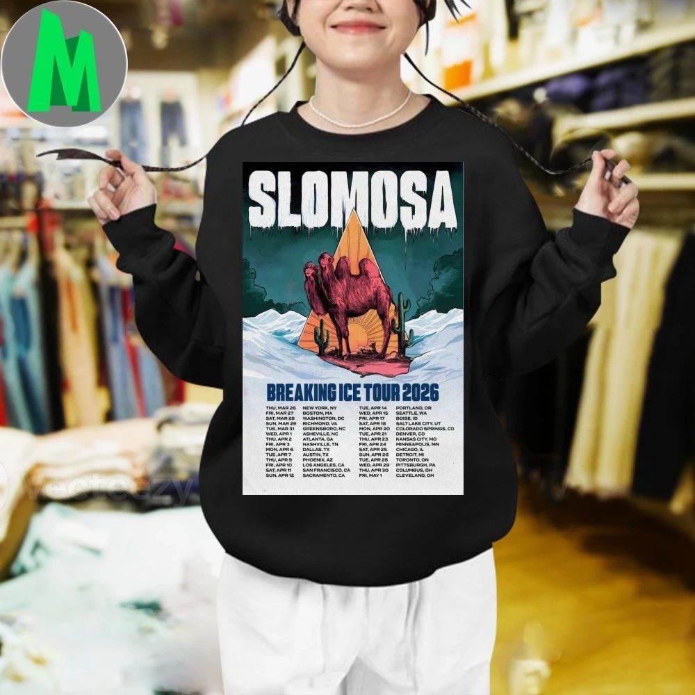 Slomosa Breaking Ice Tour 26 Poster Shirt Unisex