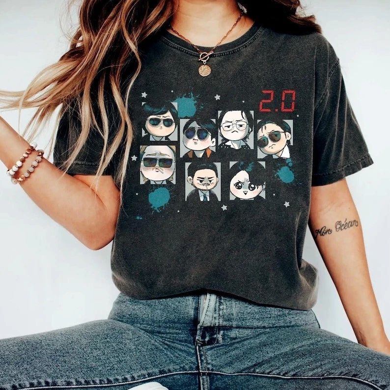 Arirang 2.0 Shirt, Cute Chibi Fanart Tshirt, Comfort Colors K-Pop Merch, Fan Ins Unisex