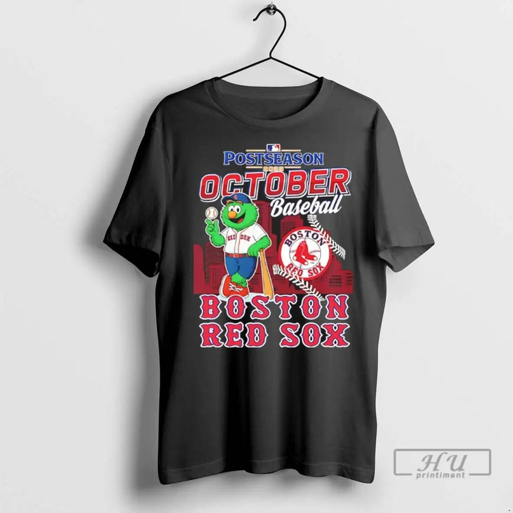 Officials Boston Red Sox October Baseball 2025 Postseason Mascot T Shirts Unisex