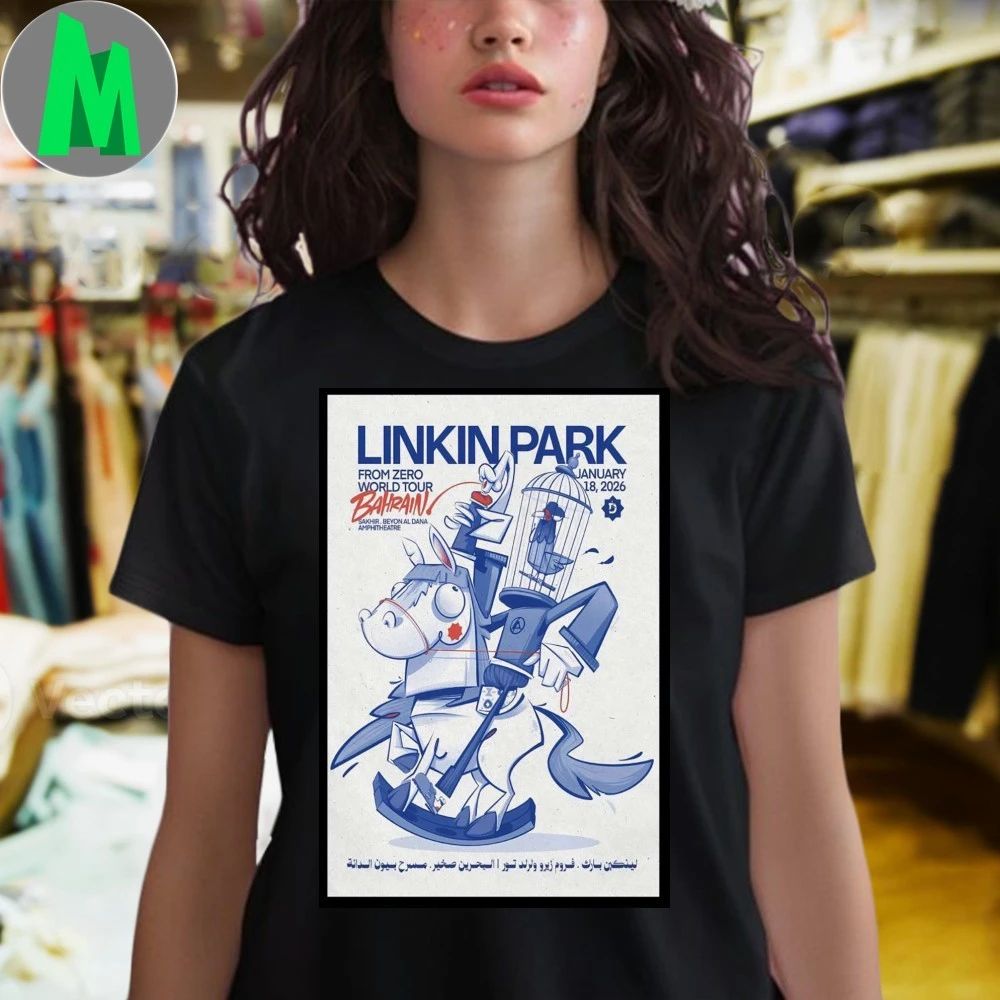 Linkin Park Tour Sakhir Bahrain Jan 18 2026 Poster Shirt Unisex