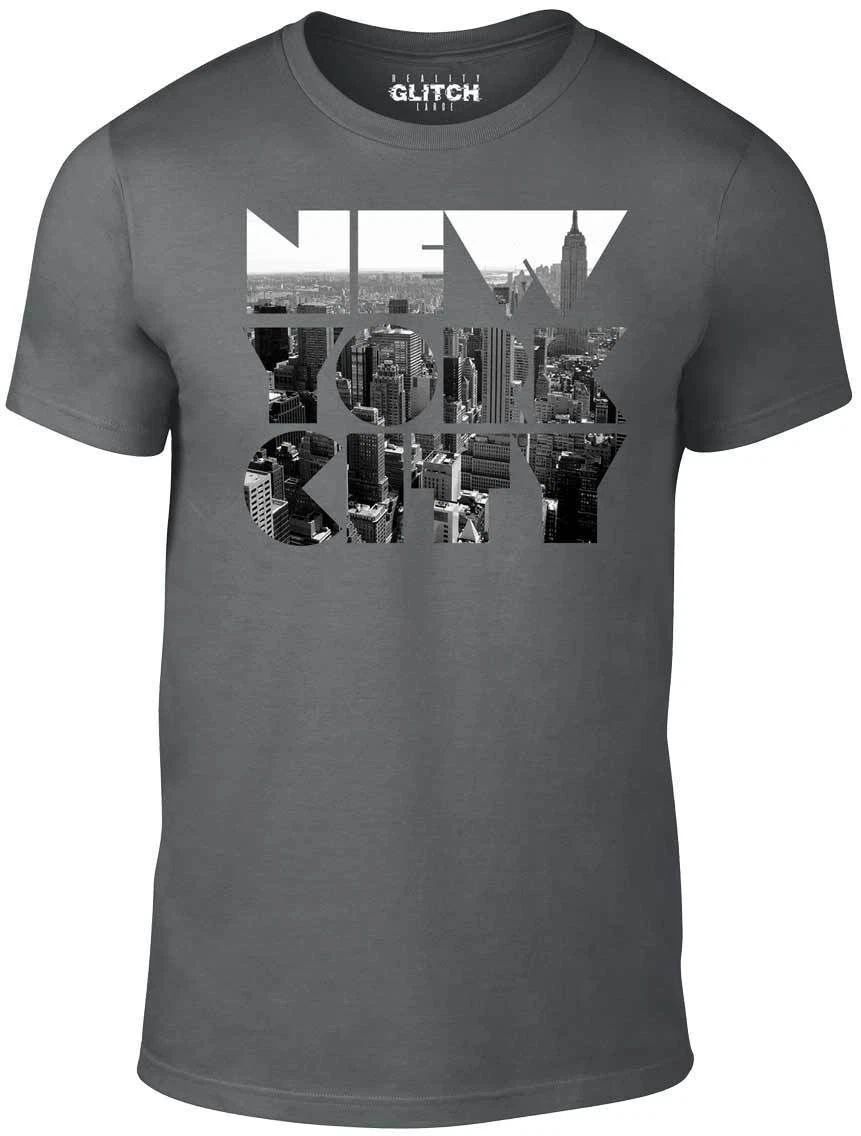 New York City - Mens NY Skyline Classic Summer Retro Fashion T Shirt NYC Unisex