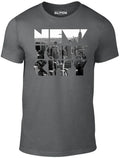New York City - Mens NY Skyline Classic Summer Retro Fashion T Shirt NYC Unisex