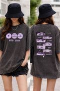BTS 2026 World Tour Graphic , Vintage Washed Streetwear Tee, Kpop Idol Ap Unisex