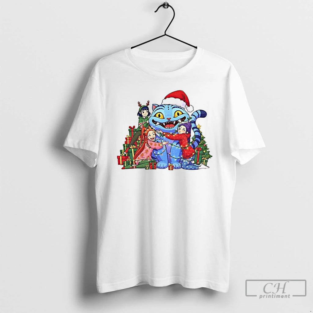 Classic Kpop Demon Hunters Tiger Kpop Movie Fan Gift Merry Christmas T Shirts Unisex