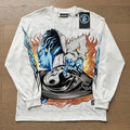 Hell Studios star Double sided wearing Tee style Mens Long Sleeve Unisex