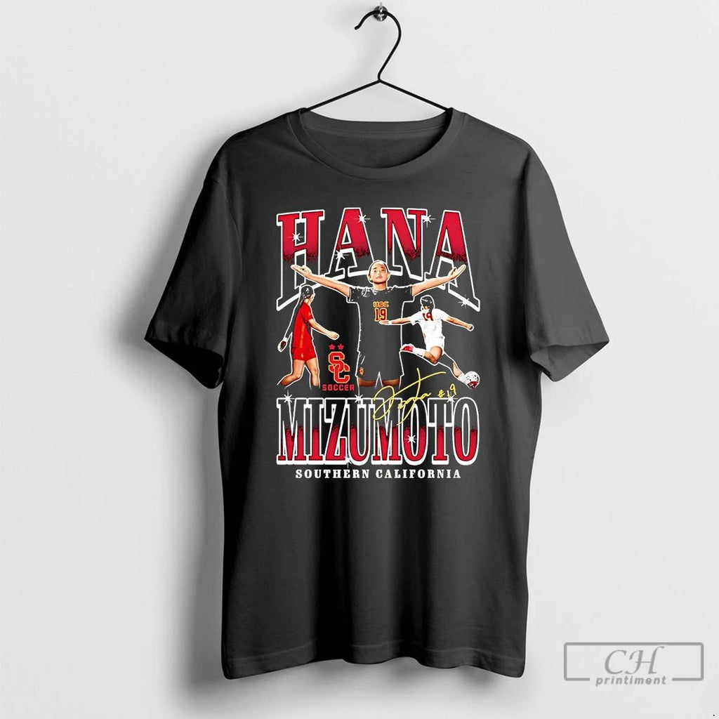 Classic Hana Mizumoto Graphic Signature South Carolina Gamecocks Soccer T Shirts Unisex