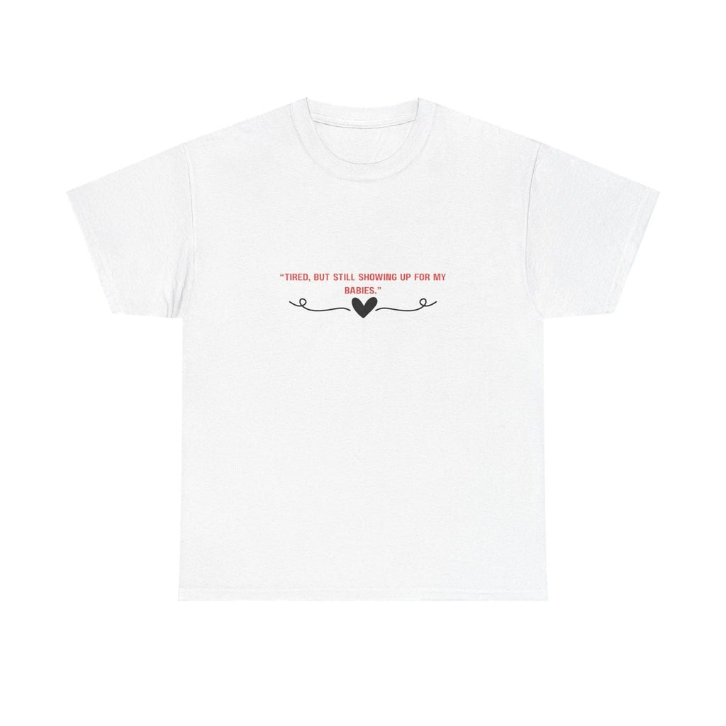 There But Still Standing Heart Tee | Minimal Script Heart Design Unisex