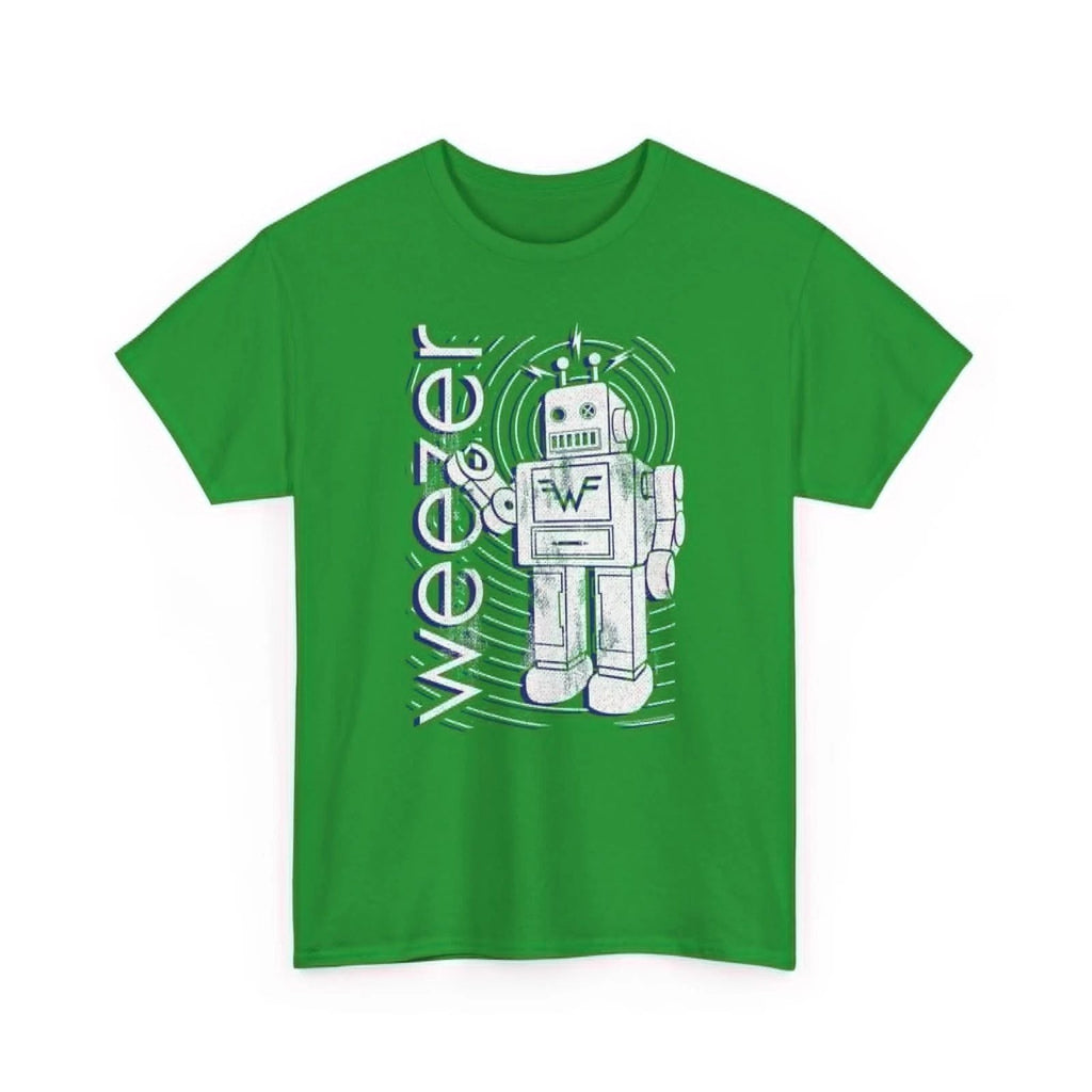 Weezer Robot Alternative Rock Music Band Shirt, Heavy Cotton , Size S-5XL Unisex