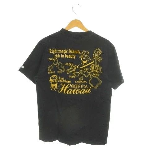 Sunsurf Toyo SUN SURF Tshirt M Black Printed Short Sleeve Crew Neck Hawaii Unisex