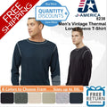 🔥 J. America Men Vintage Thermal Long Sleeve Blend Up To 3XL 8238 Unisex