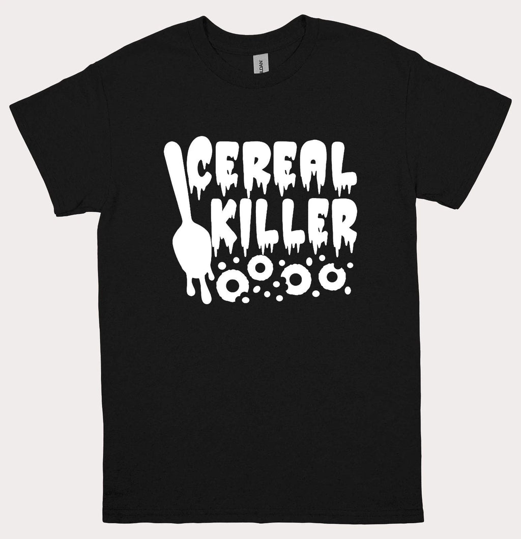 Funny Cereal Killer Mens Womens Foodie Halloween Black Unisex