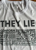 funny parody "THEY LIE" from satirical "THEY LIVE" cult classic movie Unisex