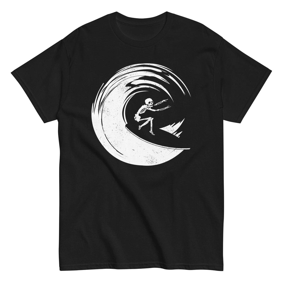 SURF SKELETON Shirt skater emo punk surfer ocean beach cute vacation fit Unisex