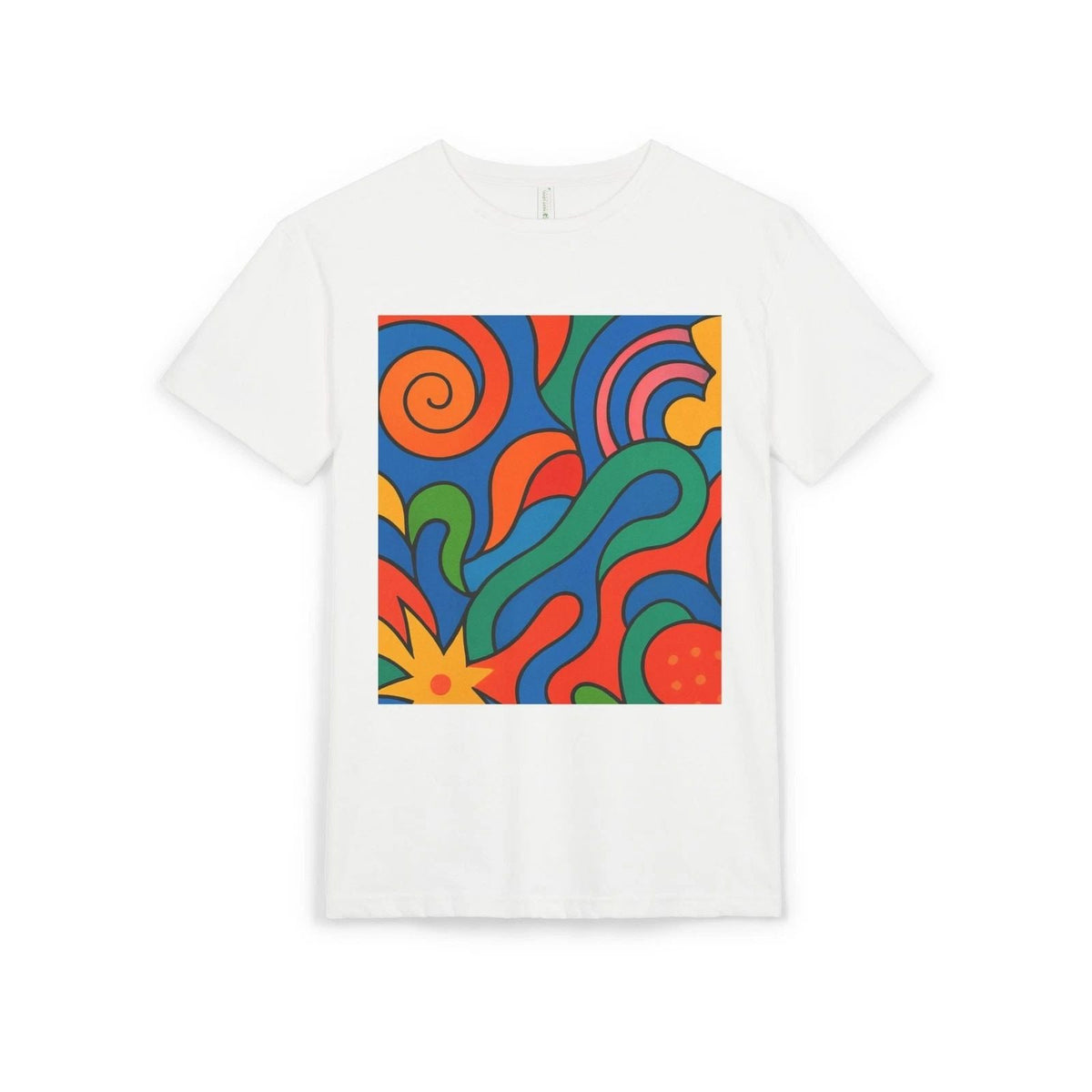 Colorful Abstract Sueded | Unisex, Trendy Tee, Art-Inspired Fashion Unisex