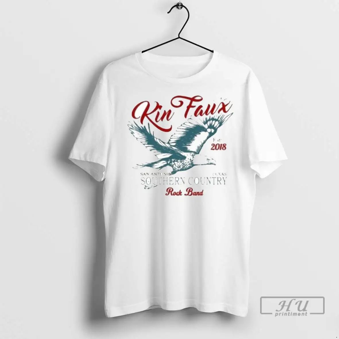 Officials Kin Faux Southern Country San Antonio Texas Rock Band Eagle Est 2018 T Shirts Unisex