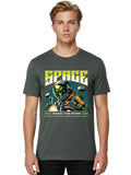 Space Mens Graphic Tee,100% Cotton,Casual Summer Wear Unisex