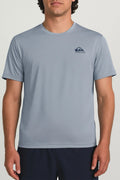 Quiksilver Men’s Regular Fit Tee, 4-Way Stretch, Moisture Wicking, Blue, Size L Unisex