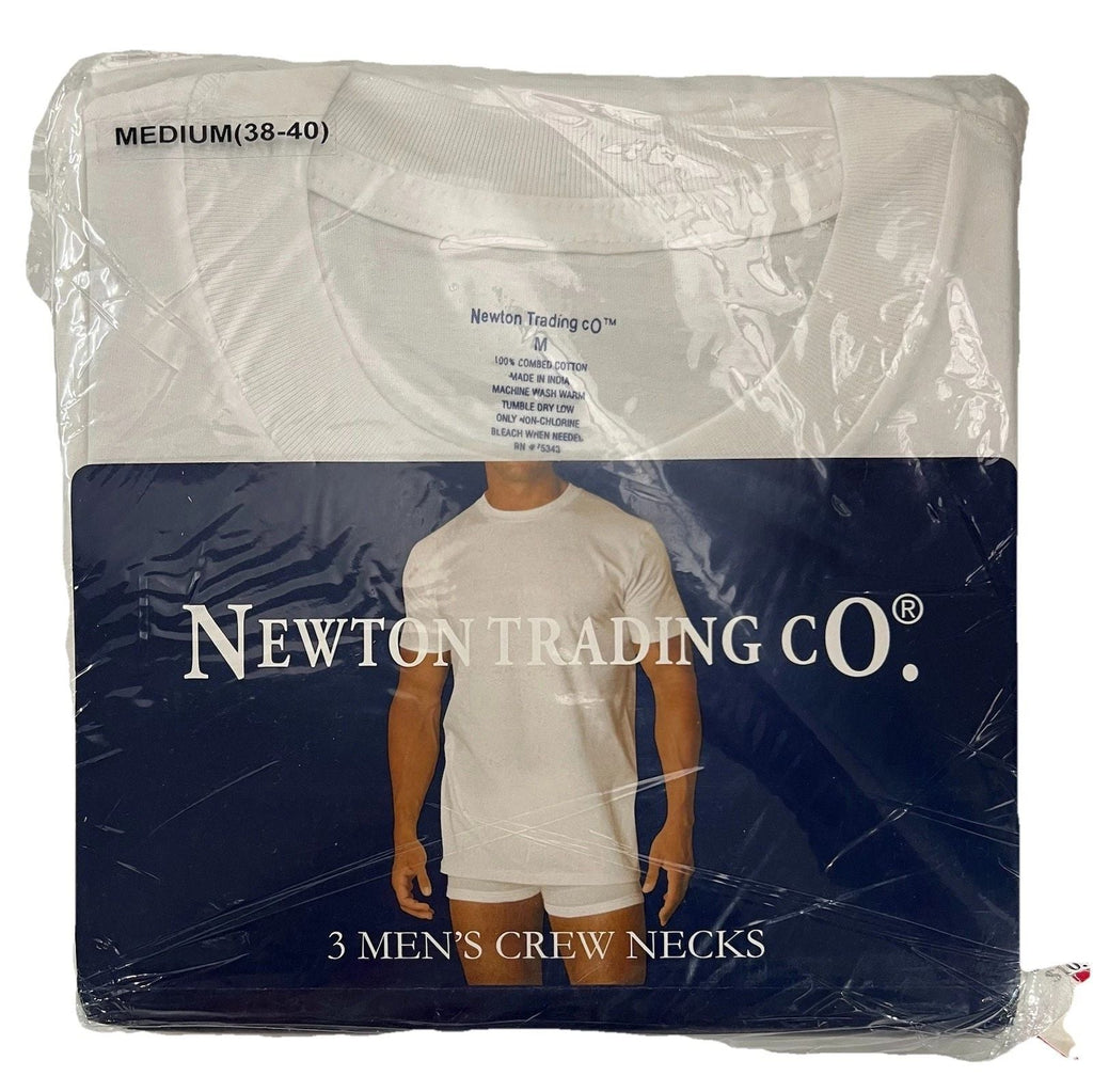 3/Newton Trading Co Men's Cotton T Shirt - Crew Neck - Short Sleeve Size:M 38-40 Unisex