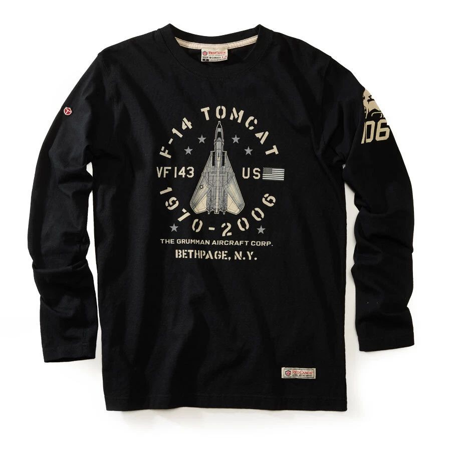 Red Canoe Grumman F-14 Tomcat Long Sleeve Unisex