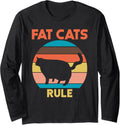 We're Under Fat Cats Rule! Funny Cat Lover Design Long Sleeve Tshirt Unisex