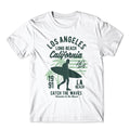 Los Angeles Long Beach Tshirt Surfing Shirt 100% Cotton Premium Tee New Unisex