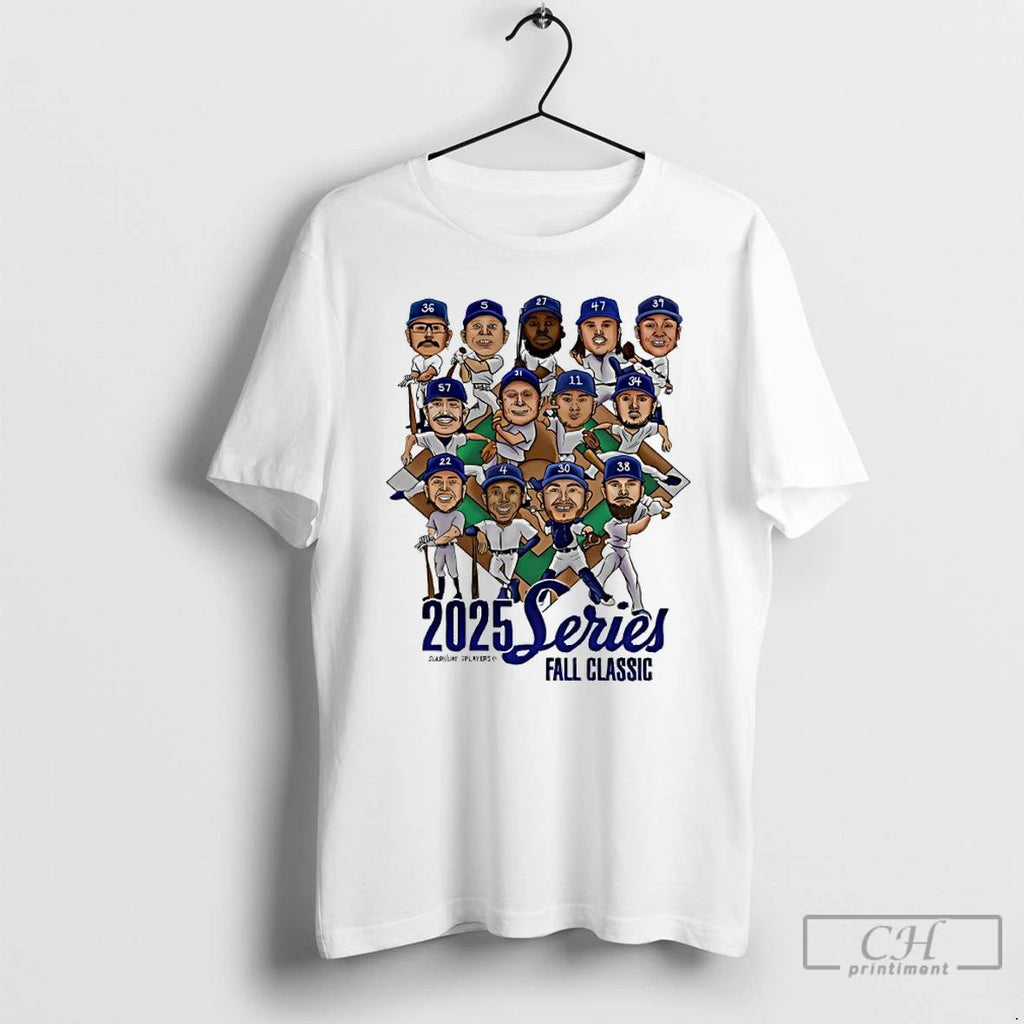 Premium Toronto Blue Jays 2025 World Series Fall Classic Caricature T Shirts Unisex