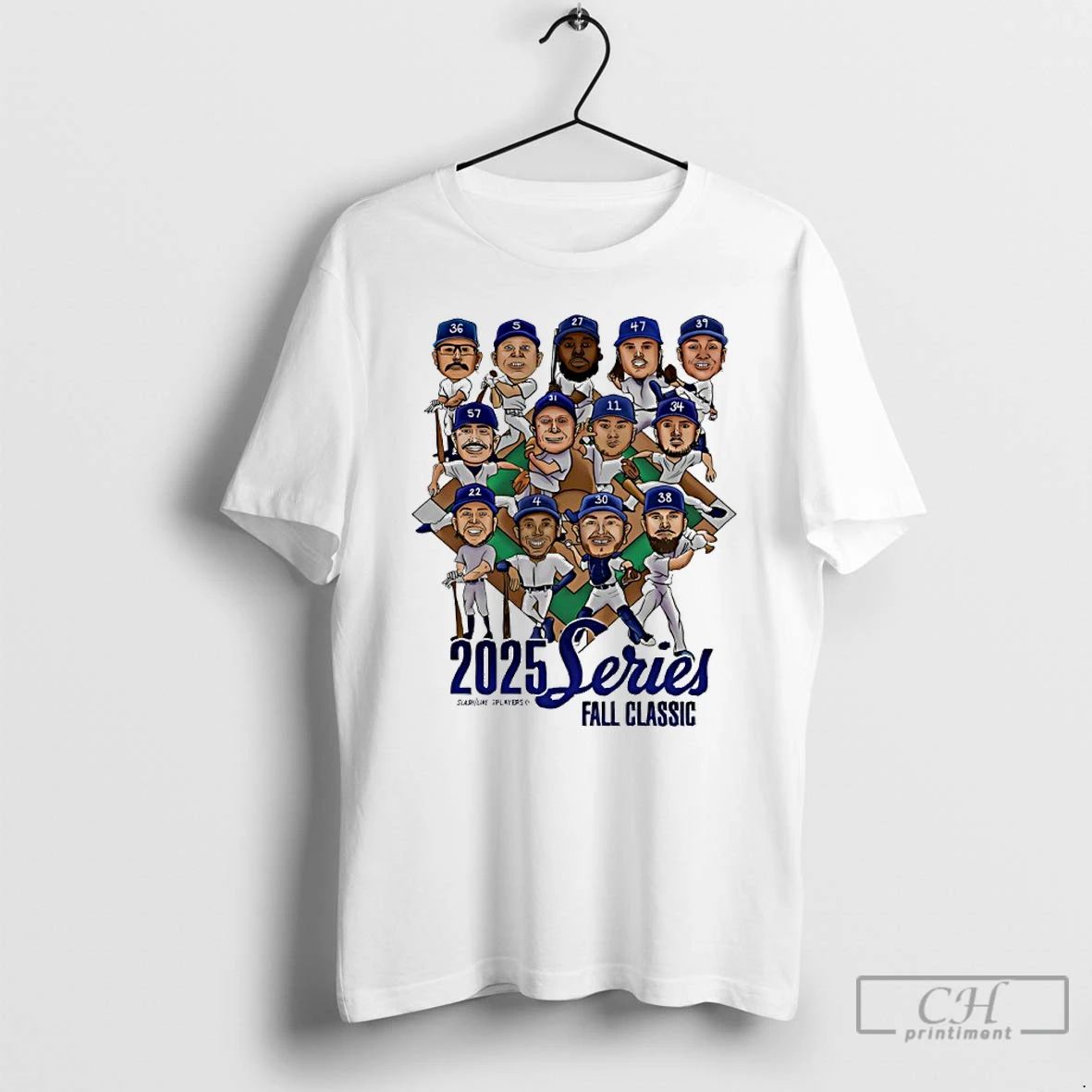 Premium Toronto Blue Jays 2025 World Series Fall Classic Caricature T Shirts Unisex